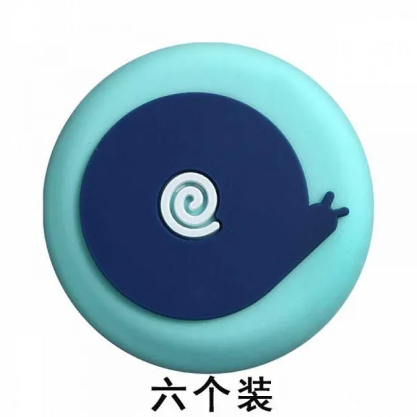 가정용 충돌을 방지함 투명실리콘 풀 냉장고 앙카형스토퍼 벽 문뒤 방지패드 흡판, 맹물 방지패드 6개입 배틀팽이