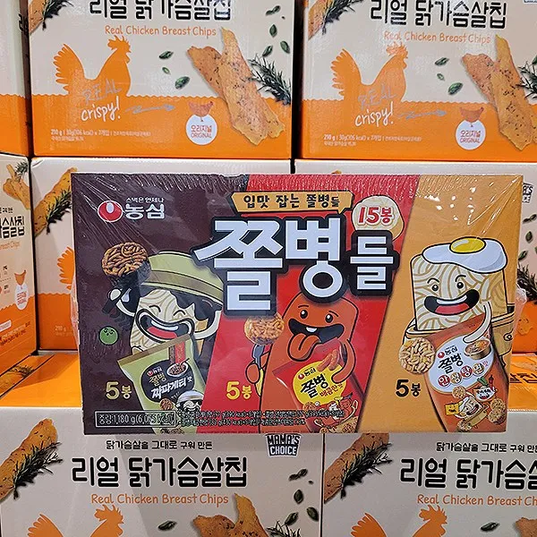 즉시출고 농심 쫄병 스낵 3종 15봉, 단품