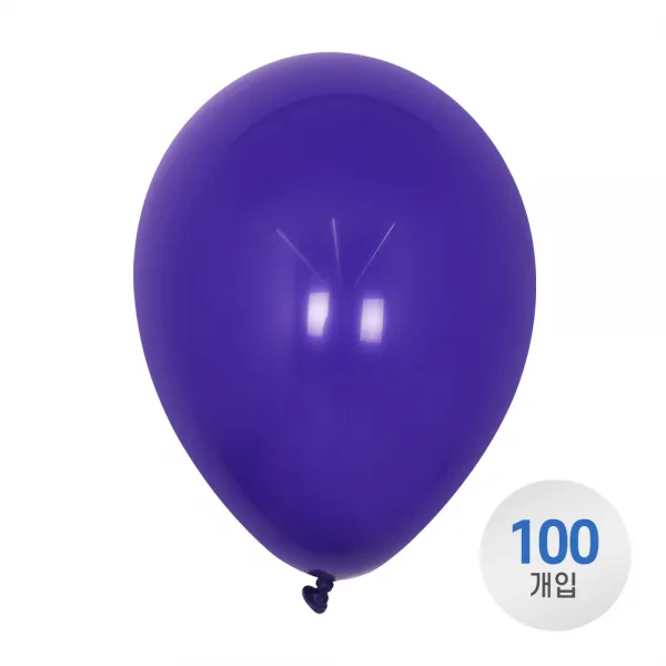 퀄라텍스 고무풍선 28cm 패션 퍼플바이올렛 100개입, 단품