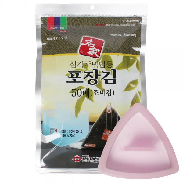 명가김 삼각김밥김, 선택02-50매(조미김)+삼각틀1개