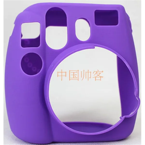 디지털카메라가방 적용 적합 후지 즉석카메라 올가미를 씌우다 차 상상 속에서 돌아다니다 MINI8 실리콘 4534523159, 보라색
