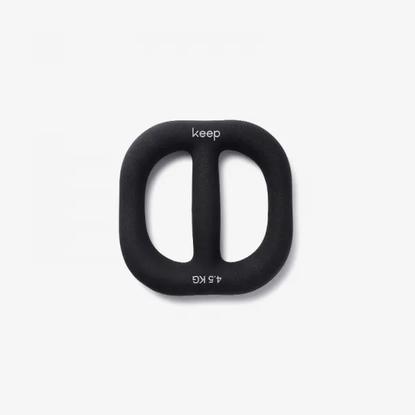 괴벨 KEEP 많다 용도 고리 모양 아령호 도합 헬스 피트니스 체형관리 전신 무거운 짐을 지다 트레이닝 플라스틱 주입, 홑벌, 4.5kg 블랙 홑벌