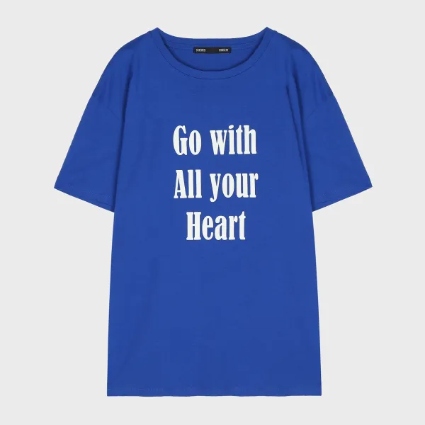 미쏘 리오더 컬러 레터링 티셔츠 Miwhw972qc