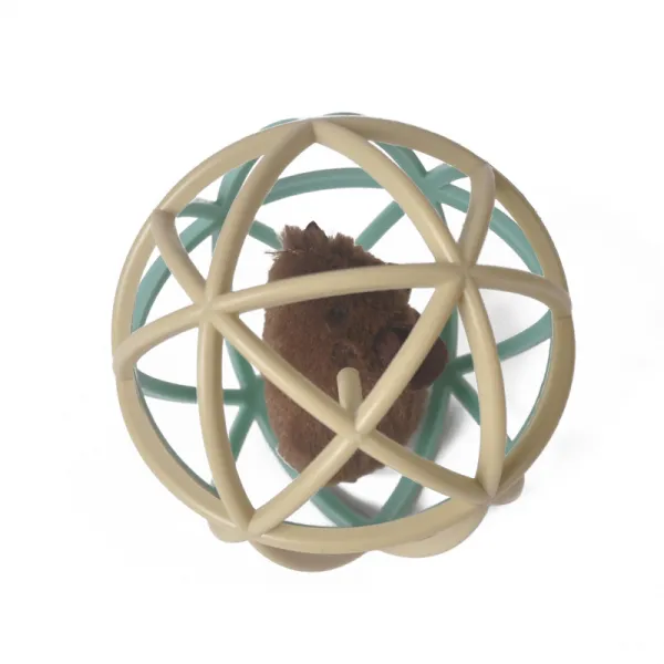 기타야구용품 미국 수입 쥐 고양이놀이기구 발성 굴림 고양이놀이봉 두뇌발달 고양이용품 T02 블루 쥐 탁구공