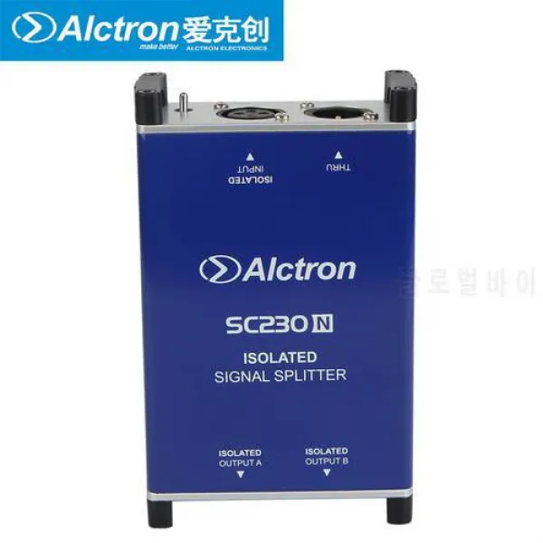 Alctron SC230N Professional DI Box 마이크 스플리터로 숫놈 마이크 XLR, 상세내용참조