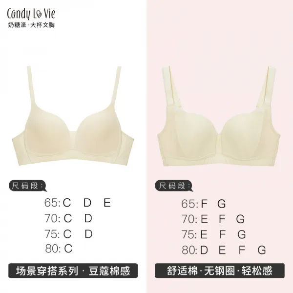 우주글로벌 여름노와이어브라 젖당파 대흉 가을 유광 모듈러 이지 용량 안정 실내 생리 기간 브래지어 유유함