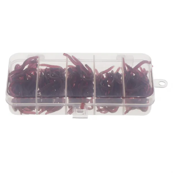 STK150pcs 지렁이 벌레 미끼 냄새 붉은 구더기 미끼 소프트 플라스틱 낚시 미끼