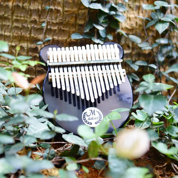 FWT 17 키 EQ Kalimba 엄지 피아노 아이 장난감 손 Mbira 손가락 악기 클리어 1 키 칼 림바 엄지 피아노 우드 음 비라 핑거