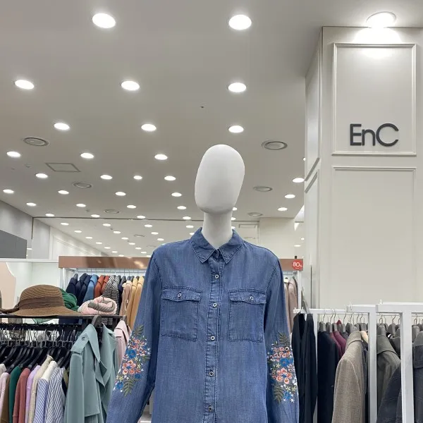 ENC 자수청셔츠(ENBJ849A2OBL)