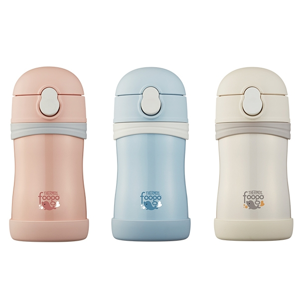 푸고 프리미엄 빨대컵세트 280ml TKFB-280S, 베이지
