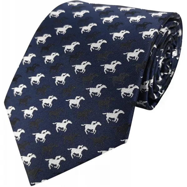 길쌈 된 자카드 직물 동점 형식적인 턱시도 말 넥타이를 경주하는 남자 기수