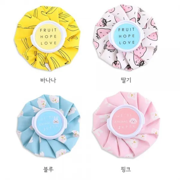 결로현상/샘방지 얼음 냉온 찜질주머니 2P 여름훈련 여름, 1개 바나나