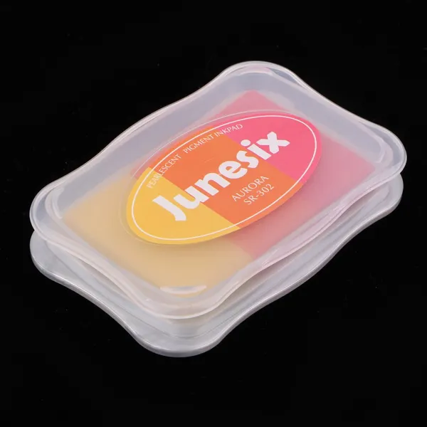 Jc 혼합 색상 잉크 패드 안료 잉크 패드 고무 도장 지문 기술 무독성 에프