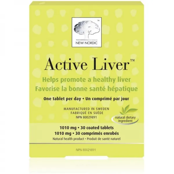 New Nordic Active Liver 30 정 매일 간 해독제 및 우유 엉겅퀴 추출물 아티 초크 추출물 및 강황 함유 재생기 1 단일옵션