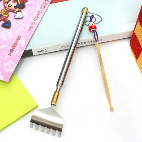 77 루루코리아 / 휴대용 등긁개 안테나 효자손 53cm 등긁기 안테나효자손 등긁개 효자손, 단일 수량