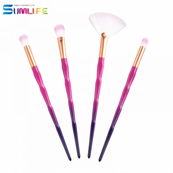 4 수 메 이 크 업 브러시 다이아몬드 솔 퍼 플 래 쉬 팝 니 다 1