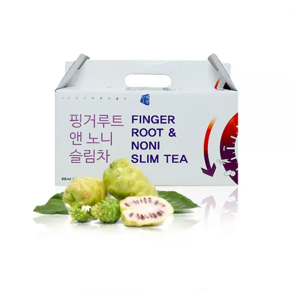 산해랑 핑거루트앤노니 슬림차 한약 33개 80ml