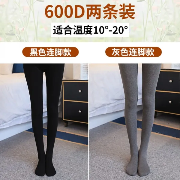 봄가을 얇은 삭스 배 받침 트렌드 엄마 아우터 팬티스타킹 겨울 이너 여자가을패션, 600D 블랙 마저도 _600D낙담함