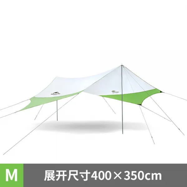 Naturehike NH노숙자 선루프 선루프 비치 텐트 타프, 1개개, 미들 사이즈 그린 그레이