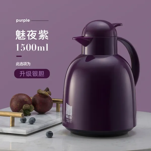 보냉병 보온 물주전자 가정용 대용량 온수포트 사무실 기숙사 주전자 소형 보온병 온수병 T07 눈부시게 빛나다 오랑캐 1.5l