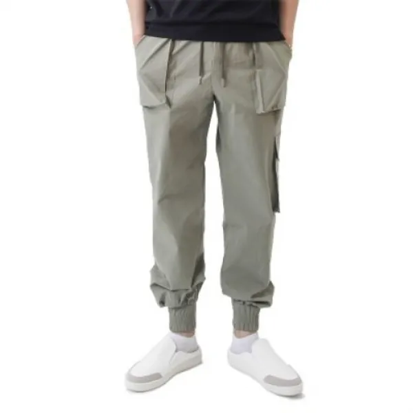 [텐바이텐] (UNISEX) Easy Zip-up Cargo-Jogger Pants (KHAKI)_(1410684)
