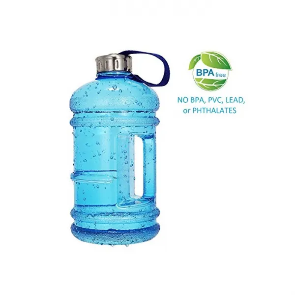 Yetudo Half Gallon Big 물통 22L75OZ Large Leak Proof Sports Jug with HandleHuge BPA Free, Blue, One Size