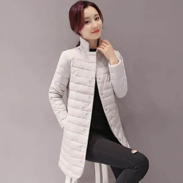 칠나무 여성 웰론 패딩 롱 코트 다운 점퍼 빅사이즈 9