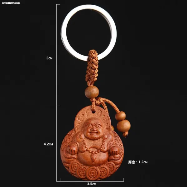 풍수선물 오비주 수호차 열쇠고리 남도목 환적개심문목조수재추모목, 1개, 모모키미륵불