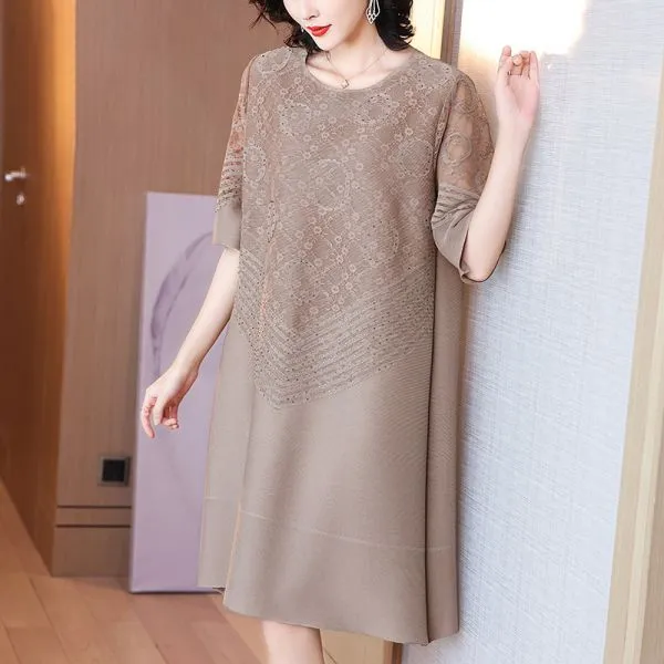 빅사이즈 엄마 홈웨어 아내 원피스 잠옷 가을 부모님 옷차림 상견례 와이프 생일 선물 결혼기념일 봄 A60