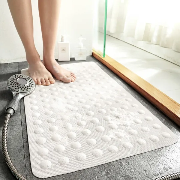 욕실매트 화장실 가정용 욕실 미끄럼방지매트 역실 샤워실 떨어트림방지 신발깔창 매트 욕조, C06-거품 당-화이트, T03-50x100cm(다섯-격주 가게전용)