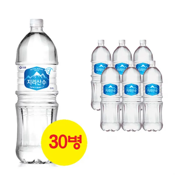 아워홈 지리산수 2L*6ea, 30개, 2L