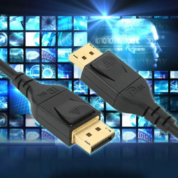 비티엔 완벽한 호환성 NETmate 8K 60Hz DisplayPort 1.4 케이블 1m E-1305642, 디스플레이포트 1.4 케이블 1m