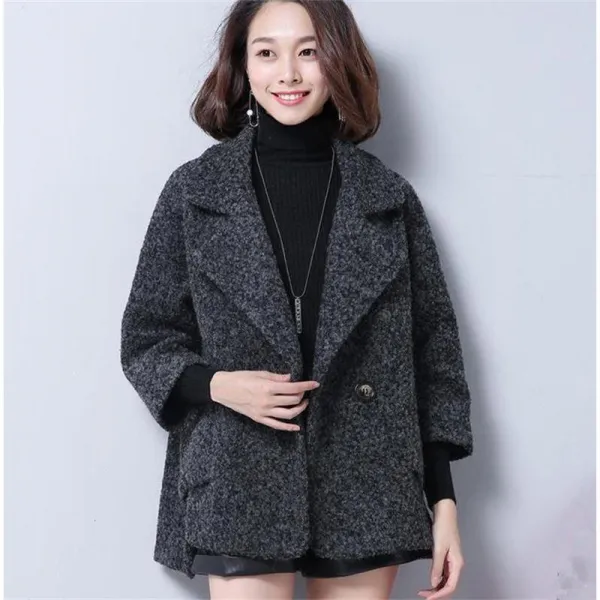 H90303144 여성하프코트 모직코트 케이프 여성자켓-호호글로벌 섀도우폭스 투보이즈 상품(SHADOWFOX)입니다.-유사품 주의하세요