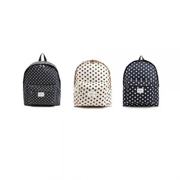 1박2일 단기여행 생활방수형 땡땡이 책가방 여자백팩