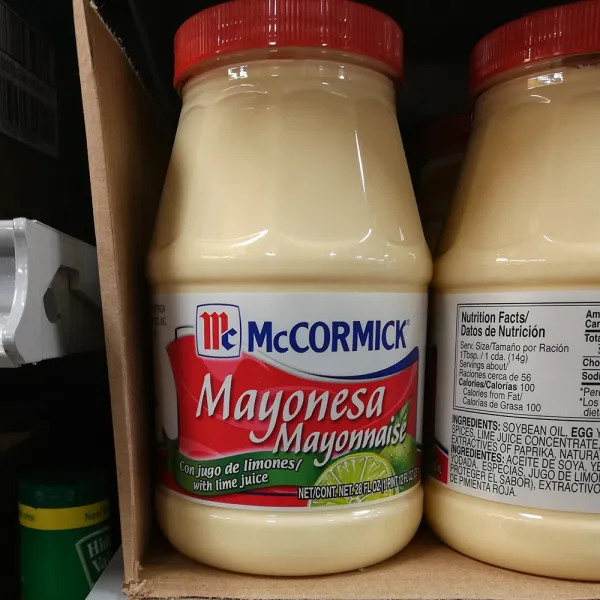 맥코믹 Mccormick Mayonesa Mayonnaise With Lime Juice 라임쥬스가 함유된 마요네즈 28oz 794g 2팩