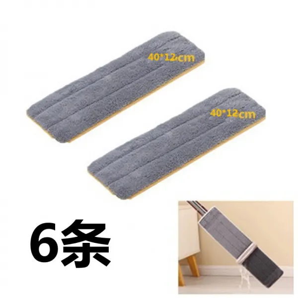 청소패드 부착식 분수 테블릿피시 대걸레 대체 손세탁 걸레질 접착식입구 천흡입 진출수 탈모 매직 밀걸레, T15-풀오버 스타일 40.*12 6개세트 스크레이퍼를, 1개