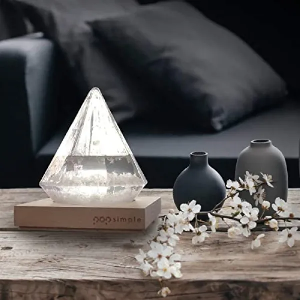 NMT Storm Glass 일기 예보 스테이션 예측 기압계-우리는 당신에게보기 좋은 것을 만들었습니다. - P0870083NNWR7L8, 기본