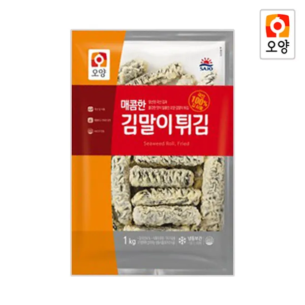  퀴클리몰 사조오양 매콤한 김말이 튀김 1kg 1개
