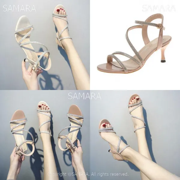 Qterra 특허브랜드 하이힐샌들 하이힐 큐빅 신상샌들 힐 여성 여름샌들