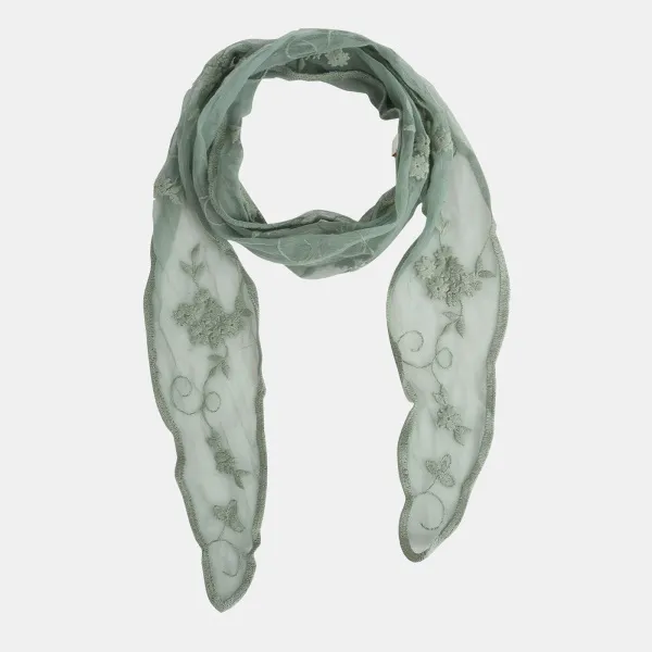 멜본 시스루 레이스 스카프 Stas20s74