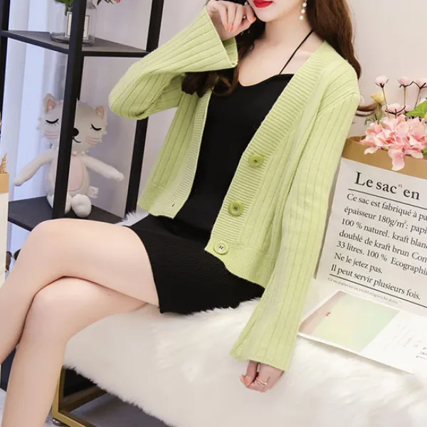 빅피플 활용도 높은 빅버튼 여자 가디건 XX787