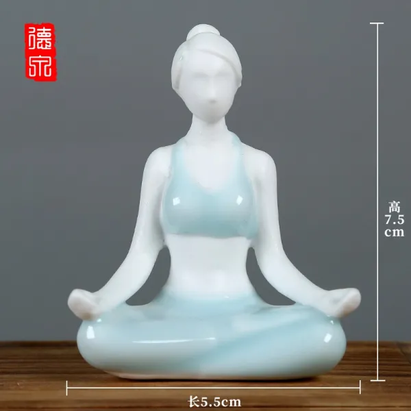 다룸샵 인테리어 독창적 청자 금기서화 사녀 청아한 꽃수반장식품 티 미경관 고전미 여성, (요가 )·핑크 청 225