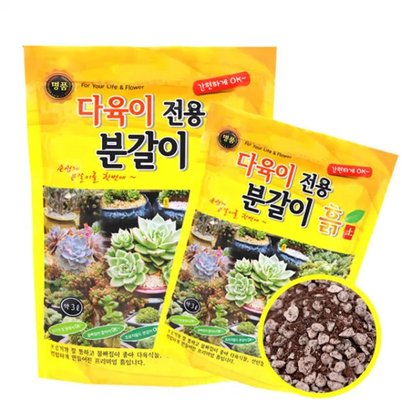 거목산업사 다육이전용 분갈이흙 3리터 4개, 1개