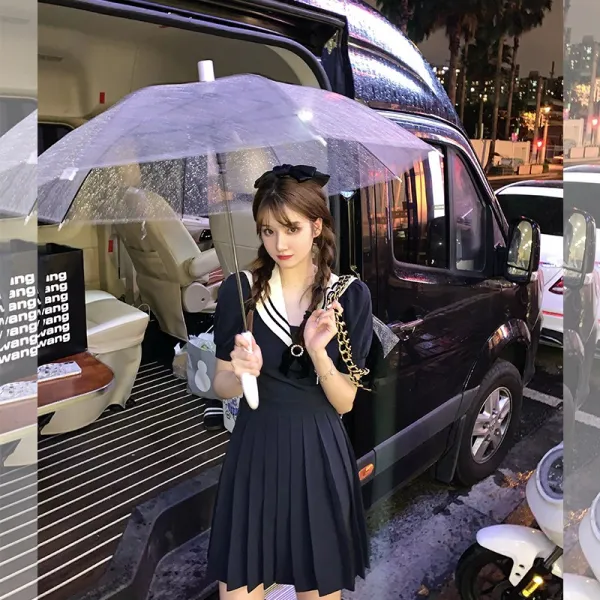 마린룩 ()SHOW AMIU일본스타일 선원 옷시원한 JK풍해군 넥원피스