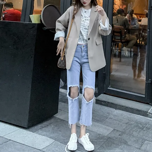 센슈얼드림 여성 간절기코트 롱코트 트렌치코트 블레이저 마이 재킷 8k 코트