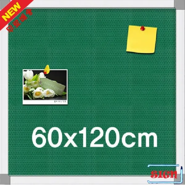 골덴게시판60x120 패브릭게시판 공고게시판 천게시판 핀게시판 안내판 원단게시판 페브릭게시판 벽걸이게시판 파티션게시판 일정게시판 게시판 메모보드, 한국 녹색_월넛