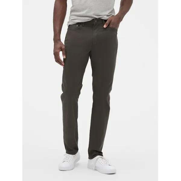  갭 Gap 남성 Twill Pants In Slim Stretch With Gapflex바지/청바지 Expedition Grey