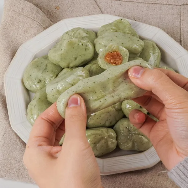 농부마음 [품앗이] 굳지않고 쫀득한 아스파라가스 미니송편 900g, 단품없음