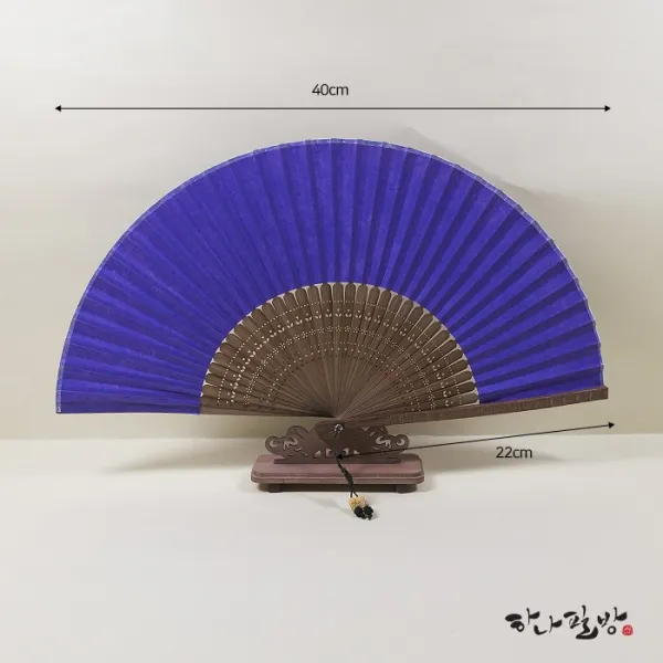 하나필방/진보라 색부채/한지접선/접선/캘리부채, 1
