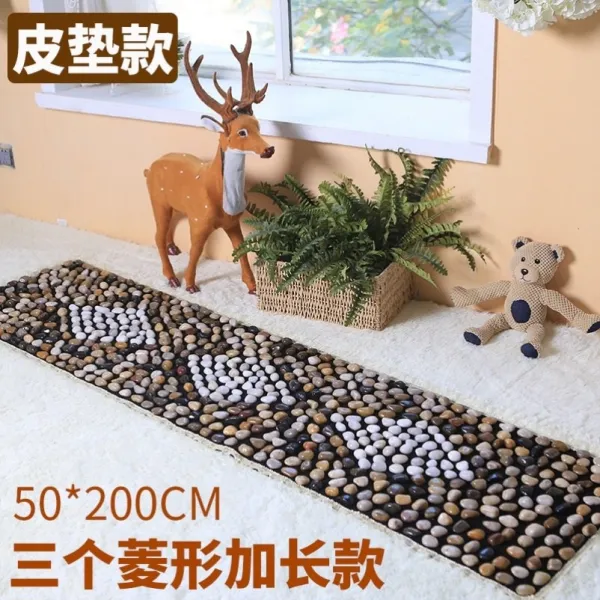 발지압 자갈 발바닥 맛사지패드 자갈길 매트 지압판 발맛사지기 가정용 안마 신발깔창, 기본, T08-50*200CM3개 마름모 더길어진타입-M85